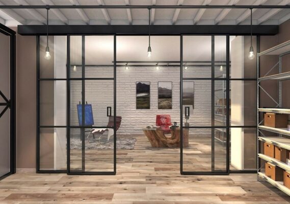 Vách ngăn nhôm kính