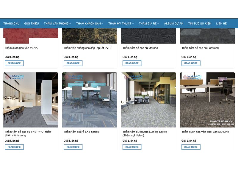 Địa chỉ cung cấp thảm văn phòng Hà Nội uy tín, giá tốt