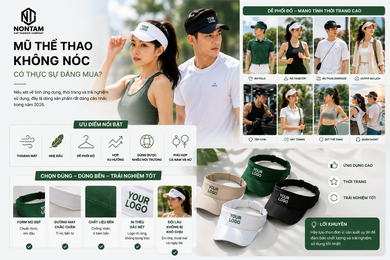 Mũ thể thao không nóc có thực sự đáng mua