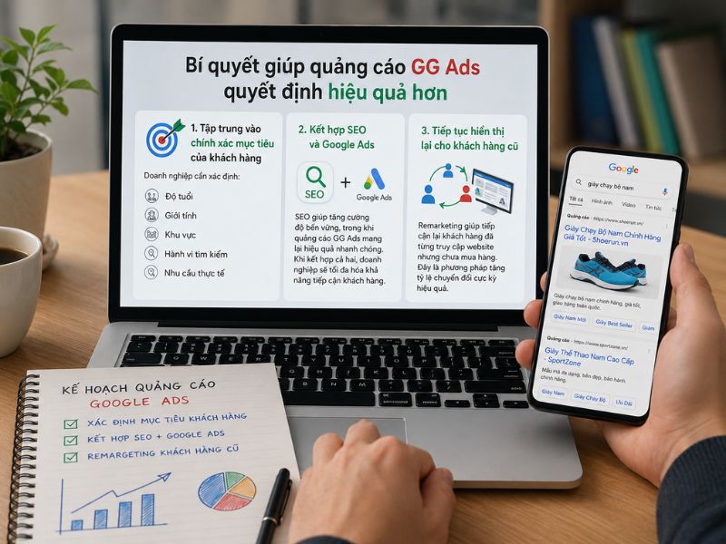 Kinh nghiệm giúp chiến dịch Google Ads hiệu quả hơn