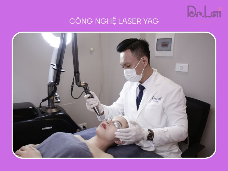 Trị thâm mụn bằng Laser YAG tác động vào sắc tố