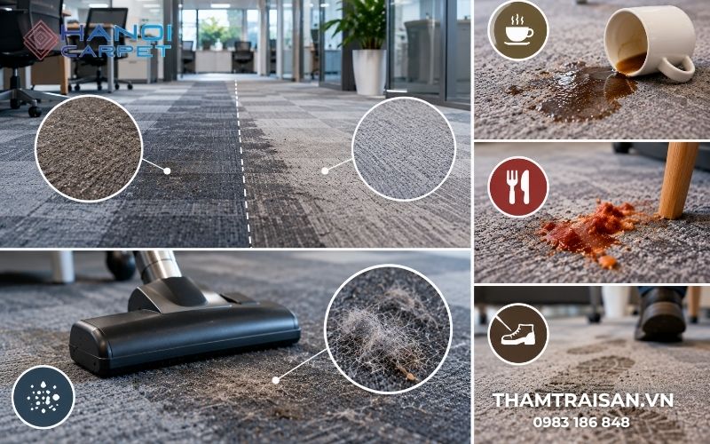 Những dấu hiệu cho thấy thảm cần được vệ sinh