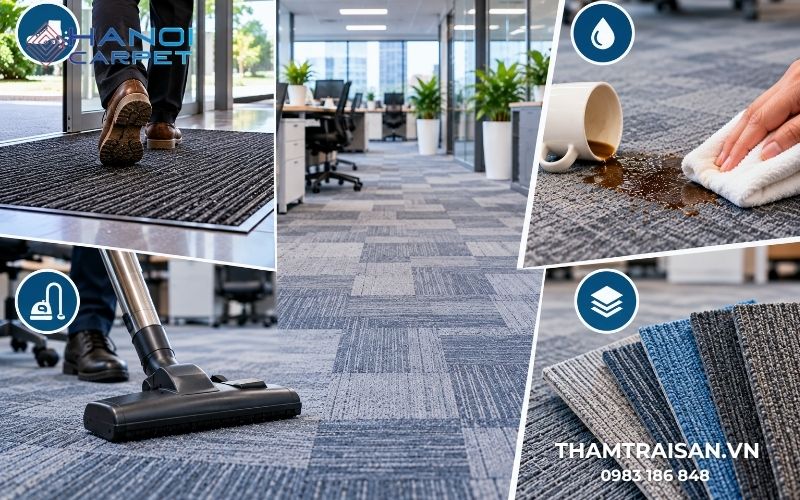 Chọn thảm phù hợp giúp việc bảo dưỡng đơn giản hơn