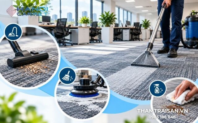 Tần suất vệ sinh phụ thuộc vào vị trí trải thảm