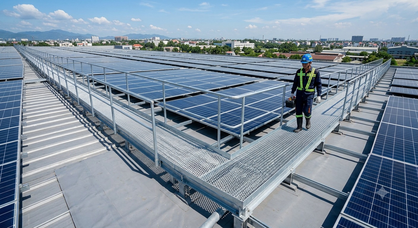 Thiết kế sàn thao tác solar